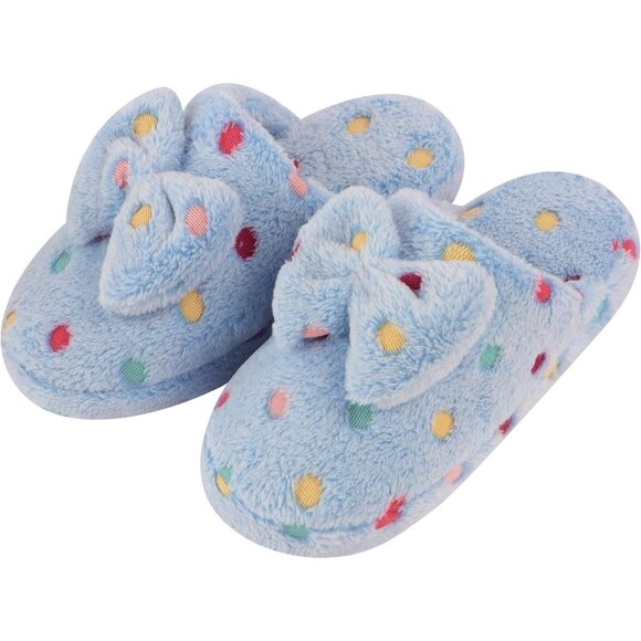 Comfy Dottie Women's Slippers - Adorable Non-Skid Bow Slippers for Cozy Days - Picture 1 of 4